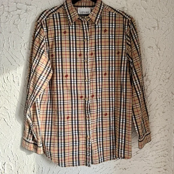 Casey & Max Plaid Cotton Shirt - Picture 1 of 11